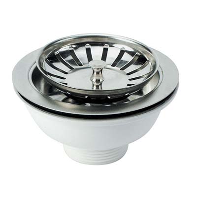 PILETTONE BASKET LAVELLO INOX PP/INOX 1"1/2F + TAPPO GRIGLIA BASKET Immagine principale del prodotto