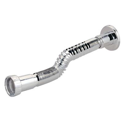 CANOTTO PP FLESSIBILE + GHIERA CROMATO MM 40/32X1"1/4 CM 30/80