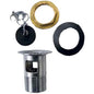 PILETTA SCARICO LAVABO + TROPPO PIENO OTTONE CROMATO 1"1/4M