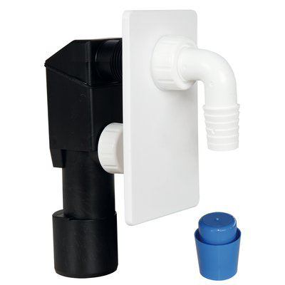 SIFONE PP LAVATRICE AD INCASSO PP + PIASTRA BIANCO MM 40-50 Immagine principale del prodotto
