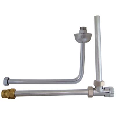 RUBINETTO + SQUADRETTA X SCALDACQUA OTTONE CROMATO MM 150X250 Immagine principale del prodotto