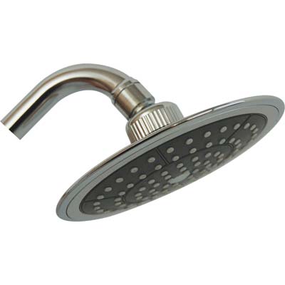 SOFFIONE DOCCIA + SNODO ROUND ABS CROMATO 1/2F MM 150 Immagine principale del prodotto