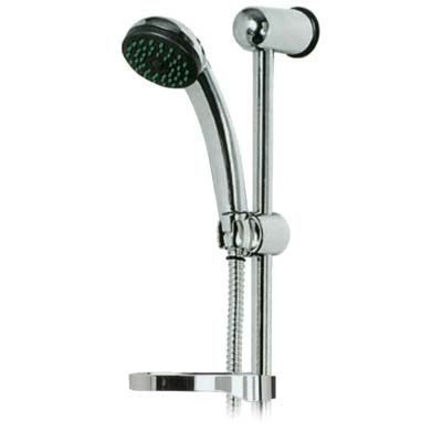 SALISCENDI DOCCETTA 1 GETTO JET ABS CROMATO TUBO MM 25 + FLEX CM 150 + D.MM 70 Immagine principale del prodotto