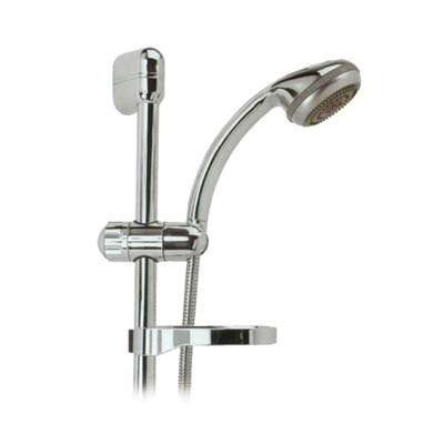 SALISCENDI DOCCETTA 5 GETTI JET ABS CROMATO TUBO MM 25 + FLEX CM 150 + D.MM 90 Immagine principale del prodotto