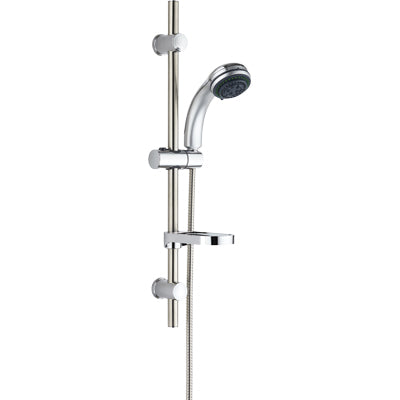 SALISCENDI DOCCETTA 5 GETTI IBISCO EFFE ABS CROMATO TUBO MM 25 + FLEX CM 150 + D.MM 82 Immagine principale del prodotto