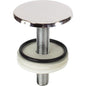 TAPPO COPRIFORO SANITARI ABS CROMATO MM 50 CF=PZ 10