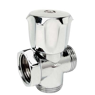 RUBINETTO A VITE 3 VIE X LAVATRICE 255 ITAP OTTONE CROMATO 1/2MX3/4M