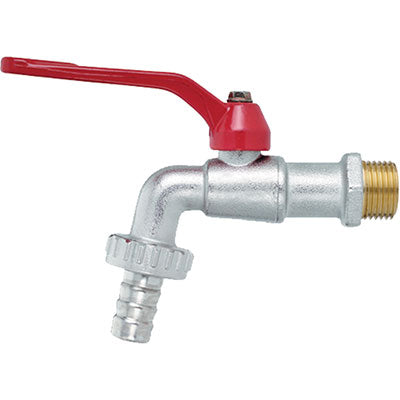 RUBINETTO A SFERA + LEVA GARDEN EXPORT FIV OTTONE NICHELATO 1"X1"1/4 Immagine principale del prodotto