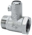 VALVOLA SICUREZZA X SCALDACQUA OTTONE NICHELATO 1/2MF