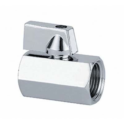 VALVOLA MINI A SFERA X SCALDACQUA WORKIT OTTONE CROMATO 3/8FF Immagine principale del prodotto