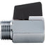 VALVOLA MINI A SFERA X SCALDACQUA 126 ITAP OTTONE CROMATO 3/8MF