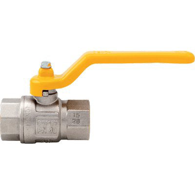 VALVOLA SFERA GAS + LEVA FF LONDON 066 ITAP OTTONE NICHELATO 1"F Immagine principale del prodotto