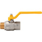 VALVOLA SFERA GAS + LEVA MF LONDON 067 ITAP OTTONE NICHELATO 3/4MF