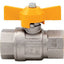 VALVOLA SFERA GAS + FARFALLA FF 068 ITAP OTTONE NICHELATO 1/2F