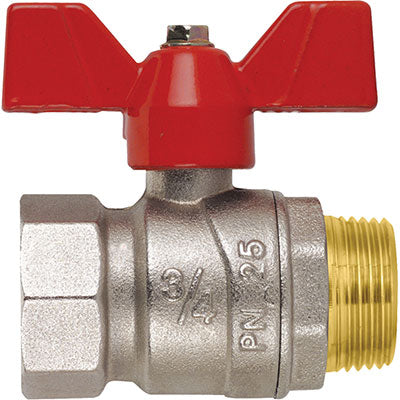 VALVOLA SFERA NORMALE MF FARFALLA PERFECTA FIV OTTONE NICHELATO 1"MF Immagine principale del prodotto