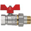 VALVOLA SFERA MF FARFALLA+BOCCHETTONE PERFECTA FIV OTTONE NICHELATO 3/4MF