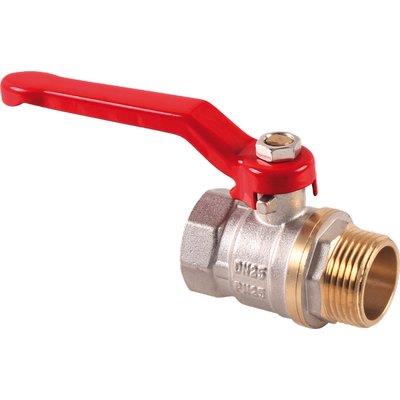 VALVOLA SFERA MF LEVA STARS OTTONE NICHELATO 1"MF Immagine principale del prodotto