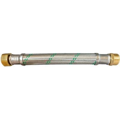 FLESSIBILE ANTIVIBRANTE FLEXCORE GREEN PARIGI INOX/TERMOPLASICO CORRUGATO 1"MF CM 70
