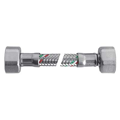 FLESSIBILE FLEXCORE FF PARIGI INOX 304/PE-RT + GUARNIZIONE 1/2FF CM 20 Immagine principale del prodotto
