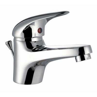 MISCELATORE LAVABO START H25 CROLLA OTTONE CROMATO + PILETTA 1"1/4 Immagine principale del prodotto