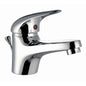 MISCELATORE LAVABO START H25 CROLLA OTTONE CROMATO + PILETTA 1"1/4
