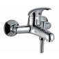 MISCELATORE VASCA START H25 CROLLA OTTONE CROMATO