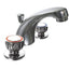BATTERIA LAVABO STELLA OTTONE CROMATO + PILETTA 1"1/4