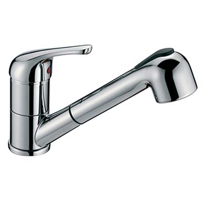 MISCELATORE LAVELLO DOCCIA ESTRAIBILE CROLLA OTTONE CROMATO Immagine principale del prodotto
