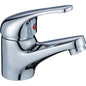 MISCELATORE LAVABO SIRIO H23 CROLLA OTTONE CROMATO + PILETTA 1"1/4
