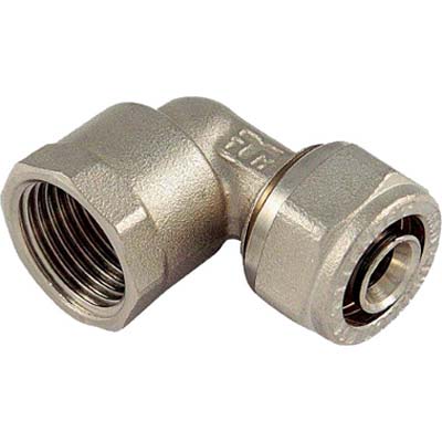 GOMITO MULTISTRATO FILETTO FEMMINA BAMPI OTTONE MM 16X1/2F Immagine principale del prodotto