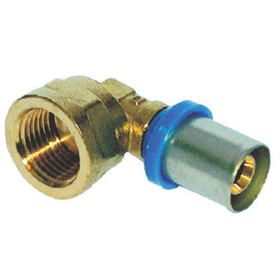 GOMITO MULTISTRATO PRESSARE FIL FEMMINA BAMPI OTTONE MM 16X1/2F