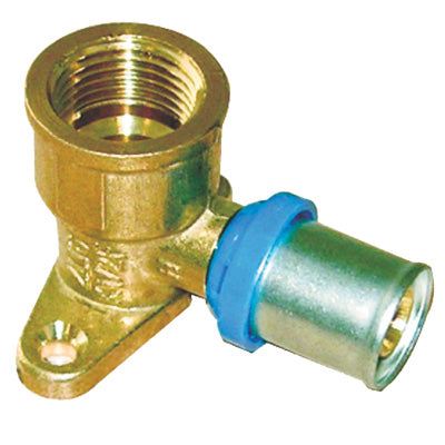 GOMITO MULTISTRATO PRESSARE FIL FEMM+STAFFA BAMPI OTTONE MM 16X1/2F Immagine principale del prodotto