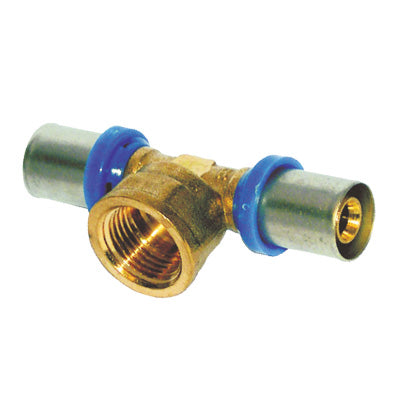 TEE MULTISTRATO PRESSARE FILETTO FEMMINA BAMPI OTTONE MM 20X1/2F Immagine principale del prodotto