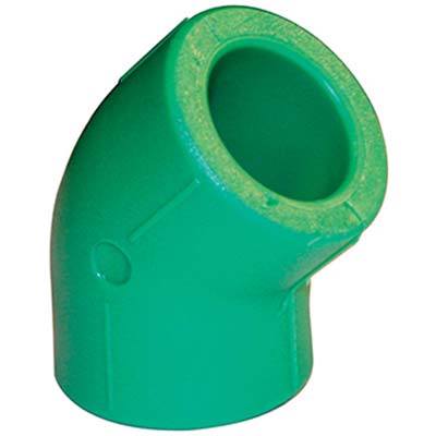 GOMITO PPR A SALDARE 45° VERDE MM 25 Immagine principale del prodotto