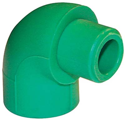 GOMITO PPR A SALDARE MF 90° VERDE MM 20