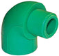 GOMITO PPR A SALDARE MF 90° VERDE MM 20