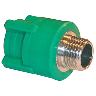 MANICOTTO PPR A SALDARE FILETTO MASCHIO VERDE/OTTONE MM 25X3/4M Immagine principale del prodotto