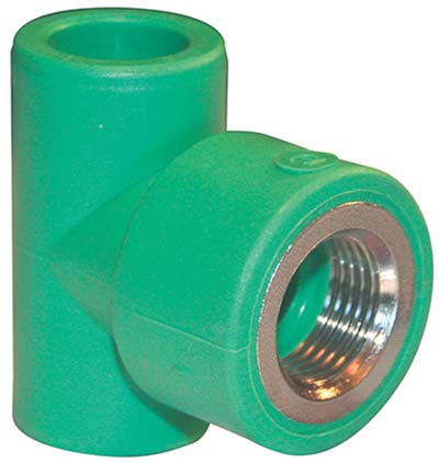 TEE PPR A SALDARE FILETTO FEMMINA VERDE MM 20X1/2FX20 Immagine principale del prodotto