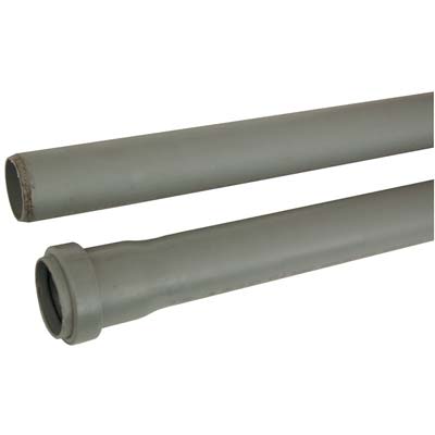 TUBO SCARICO IDRICO AD INNESTO 1 BICCHIERE PP GRIGIO MM 40 CM 150 Immagine principale del prodotto