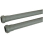TUBO SCARICO IDRICO AD INNESTO 2 BICCHIERI PP GRIGIO MM 40 CM 100