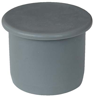 TAPPO SCARICO IDRICO AD INNESTO PP GRIGIO MM 40