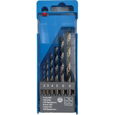 PUNTA TRAPANO HSS RETTIFICATA ASTUCCIO KRINO MM 2,0/8,0 CF=PZ 6