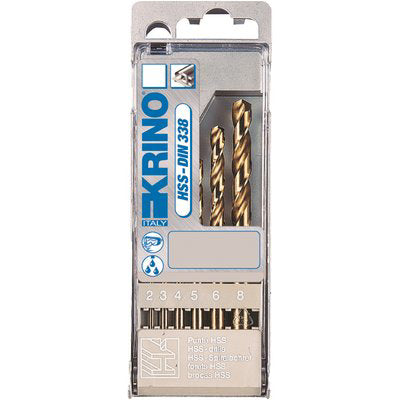 PUNTA TRAPANO HSS COBALTO 5% ASTUCCIO KRINO MM 2,0/8,0 CF=PZ 6 Immagine principale del prodotto
