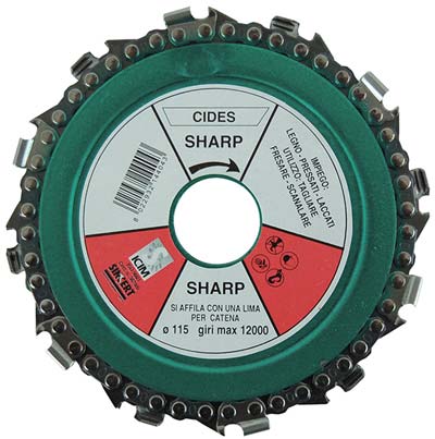 LAMA CIRCOLARE A CATENA X LEGNO MM 115X22,2