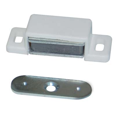 CRICCHETTO MAGNETICO SPORTELLI 306 MM 48 H.MM 15 KG 6 + INCONTRO BIANCO