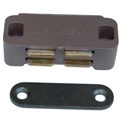 CRICCHETTO MAGNETICO SPORTELLI UCN10 VAREC MM 45 H.MM 19 KG 3,5 + INCONTRO MARRONE Immagine principale del prodotto
