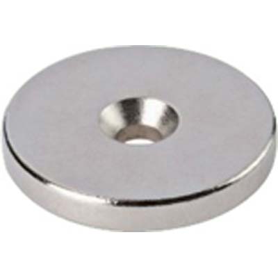 BOTTONE MAGNETICO AL NEODIMIO FORATO D.MM 20 H.MM 3 Immagine principale del prodotto