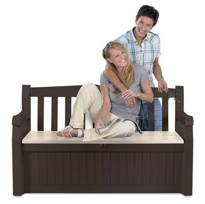 CASSAPANCA EDEN GARDEN KETER PP MARRONE CM 140X84 H.CM 60