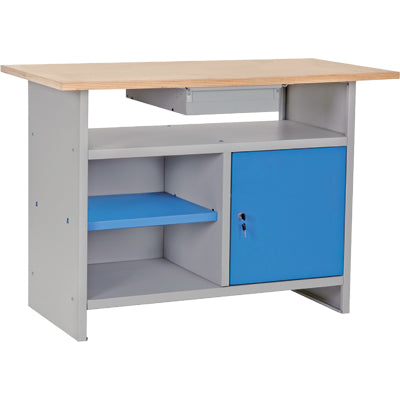 BANCO DA LAVORO SMONTATO PROMETAL PIANO LEGNO H.MM 840 MM 1200X600