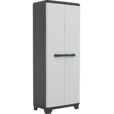 ARMADIO TUTTOPIANI LINEAR KETER PPL GRIGIO NERO 2 ANTE CM 68X39 H.CM 173